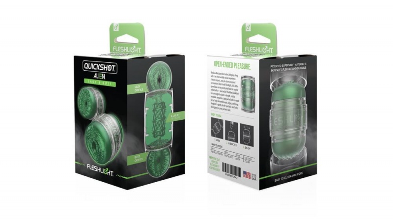 Fleshlight Quickshot Alien Lady/Butt - Metallic Green Freaks Male Masturbators | MALAYSIA LAE4891